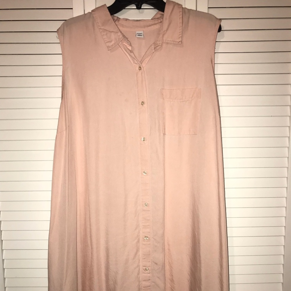 Old navy sleeveless swing shirt dress